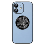 For iPhone 12 SULADA Microfiber Leather MagSafe Magnetic Phone Case(Sierra Blue)
