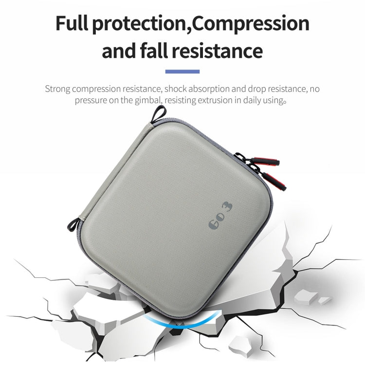 For Insta360 Go 3 STARTRC Portable PU Storage Box Case(Grey)
