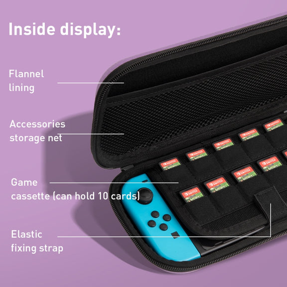 For Nintendo Switch Game Console Dragon Claw Pattern Storage Bag(Green)