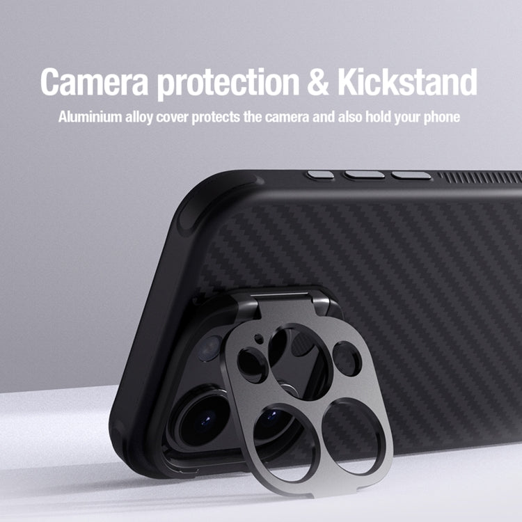 For iPhone 15 Pro NILLKIN Aramid Fiber MagSafe Magnetic Phone Case(Black)