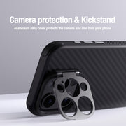 For iPhone 15 Pro NILLKIN Aramid Fiber MagSafe Magnetic Phone Case(Black)