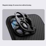 For iPhone 15 Pro NILLKIN Aramid Fiber MagSafe Magnetic Phone Case(Black)