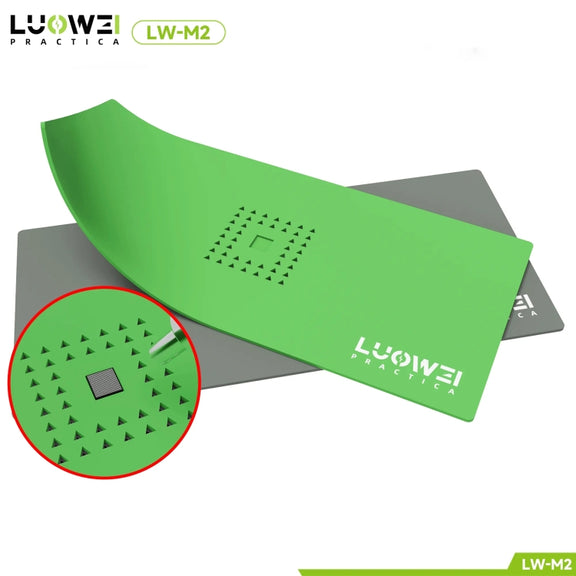 Luowei LW-M2 Multi-function Microscope Repair Silicone Pad Tin Planting Platform(Grey)