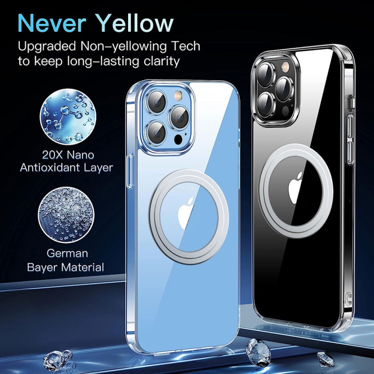 For iPhone 14 Pro Max LK Crystal Clear MagSafe Magnetic Phone Case(Transparent)