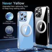 For iPhone 14 Pro Max LK Crystal Clear MagSafe Magnetic Phone Case(Transparent)