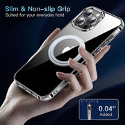 For iPhone 14 Pro Max LK Crystal Clear MagSafe Magnetic Phone Case(Transparent)