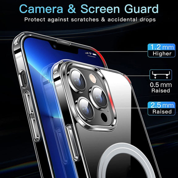For iPhone 14 Pro Max LK Crystal Clear MagSafe Magnetic Phone Case(Transparent)