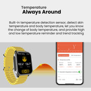SPOVAN H6 1.83 inch TFT Screen Smart Watch Supports Bluetooth Call/Blood Oxygen Monitoring(Black)