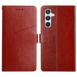For Samsung Galaxy A25 5G Y-shaped Pattern Flip Leather Phone Case(Brown) - free shipping - PMC TechLife - Order now!