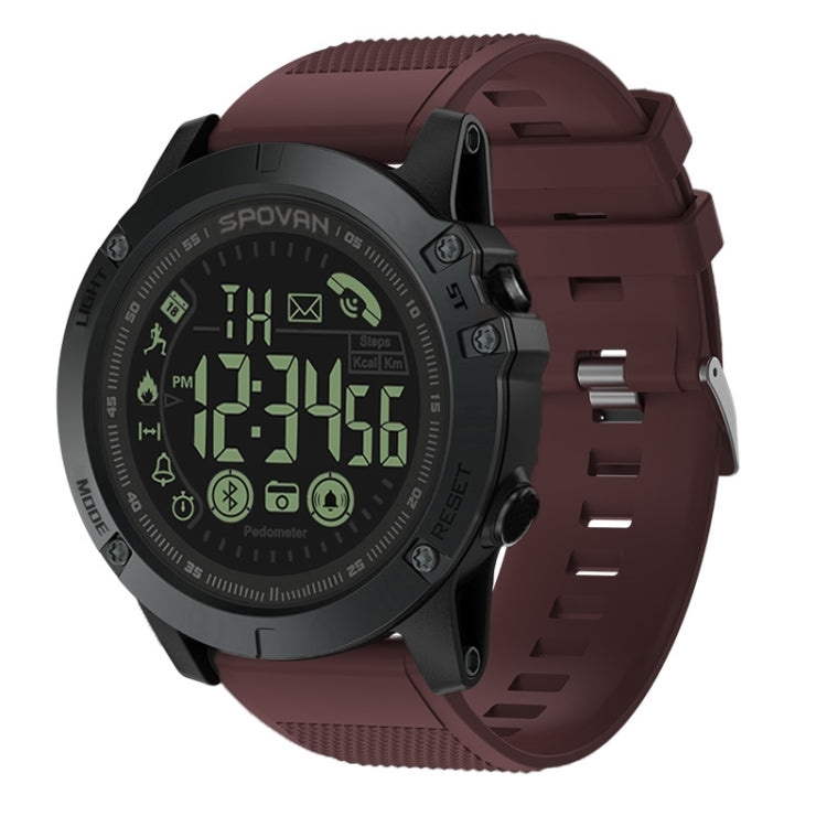 SPOVAN PR1 Outdoor Water-resistant Luminous Bluetooth Smart Watch(Red)