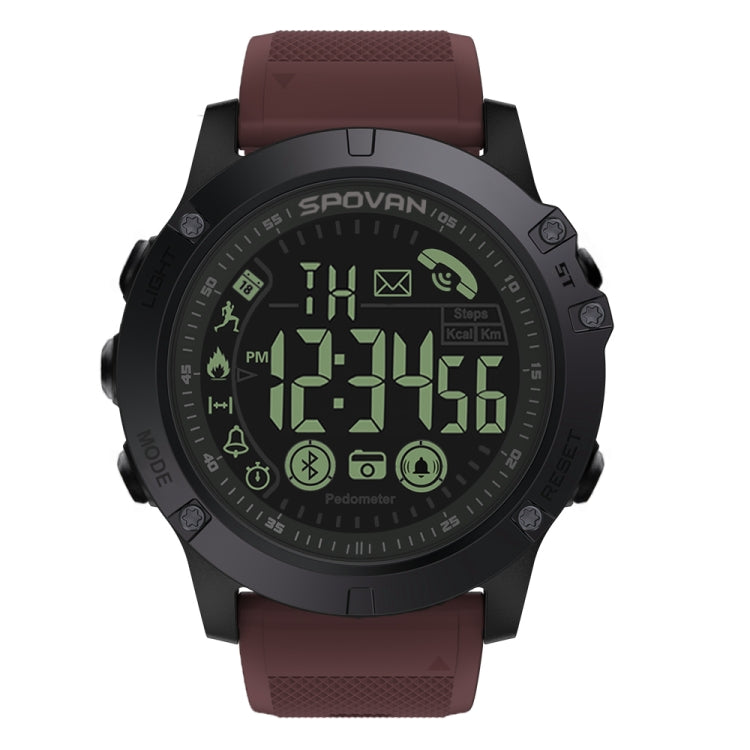 SPOVAN PR1 Outdoor Water-resistant Luminous Bluetooth Smart Watch(Red)