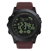 SPOVAN PR1 Outdoor Water-resistant Luminous Bluetooth Smart Watch(Red)