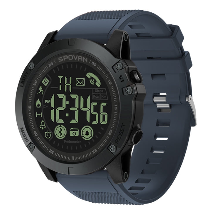 SPOVAN PR1 Outdoor Water-resistant Luminous Bluetooth Smart Watch(Blue)
