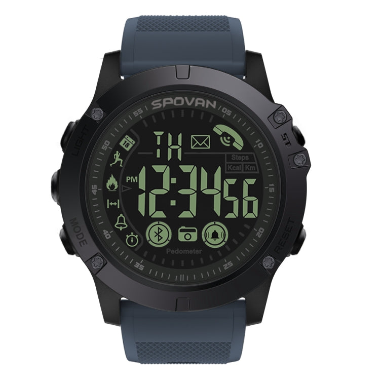 SPOVAN PR1 Outdoor Water-resistant Luminous Bluetooth Smart Watch(Blue)