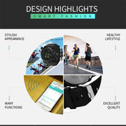 SPOVAN PR1 Outdoor Water-resistant Luminous Bluetooth Smart Watch(Blue)
