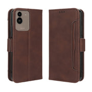 For Aiwa Phone B-2 JA3-SMP0602 Skin Feel Calf Texture Card Slots Leather Phone Case(Brown)