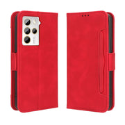 For HTC U23 / U23 Pro Skin Feel Calf Texture Card Slots Leather Phone Case(Red)