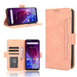 For Cubot P60 Skin Feel Calf Texture Card Slots Leather Phone Case(Pink) - free shipping - PMC TechLife - Order now!