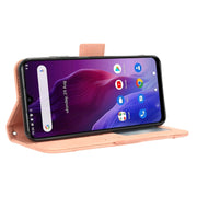 For Cubot P60 Skin Feel Calf Texture Card Slots Leather Phone Case(Pink)