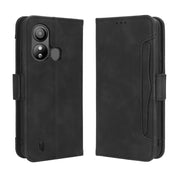 For ZTE Blade L220 Skin Feel Calf Texture Card Slots Leather Phone Case(Black)