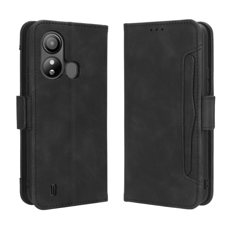 For ZTE Blade L220 Skin Feel Calf Texture Card Slots Leather Phone Case(Black)