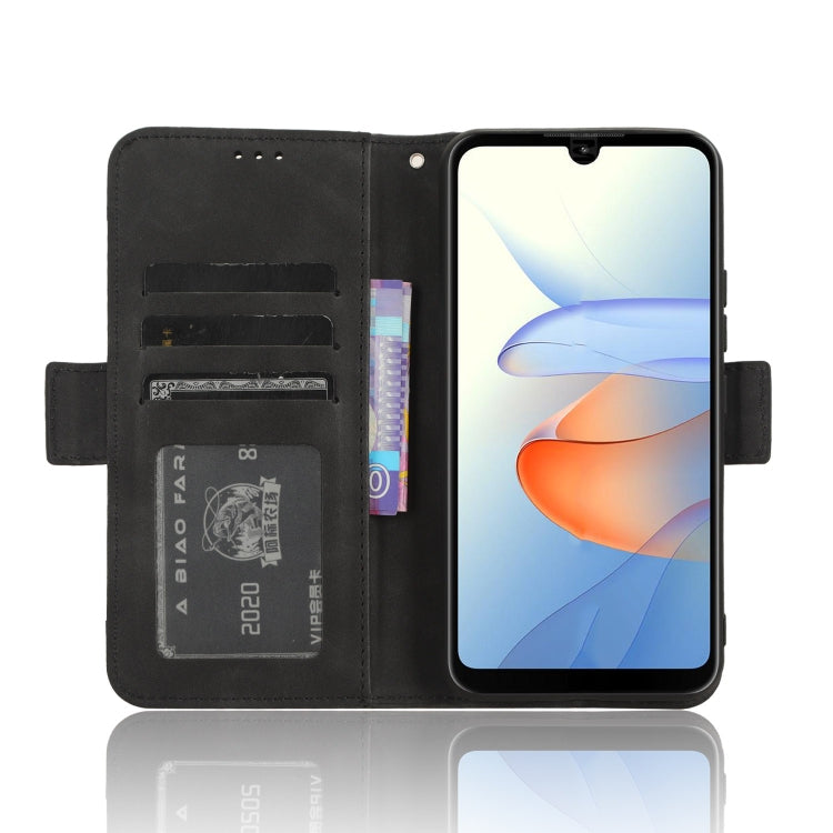 For ZTE Blade L220 Skin Feel Calf Texture Card Slots Leather Phone Case(Black)