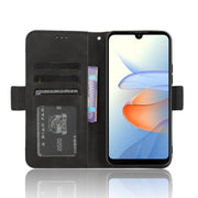 For ZTE Blade L220 Skin Feel Calf Texture Card Slots Leather Phone Case(Black)