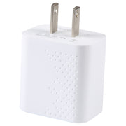 LZ-105PD 25W USB-C / Type-C Ports Dot Pattern Travel Charger, US Plug(White)