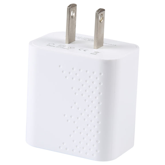 LZ-105PD 25W USB-C / Type-C Ports Dot Pattern Travel Charger, US Plug(White)