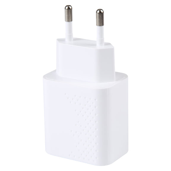 LZ-105PD 25W USB-C / Type-C Ports Dot Pattern Travel Charger, EU Plug(White)
