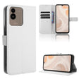 For Aiwa Phone B-2 JA3-SMP0602 Diamond Texture Leather Phone Case(White) - free shipping - PMC TechLife - Order now!