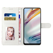 For Samsung Galaxy A25 5G Colored Drawing Leather Phone Case(Twin Wolves)
