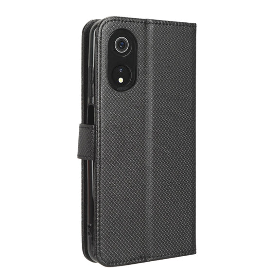 For Cubot P60 Diamond Texture Leather Phone Case(Black)