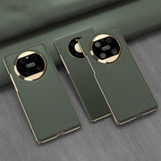 For Huawei Mate 40 GKK Electroplating Leather Surface Phone Case(Green)