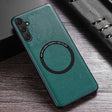 For Samsung Galaxy A35 MagSafe Magnetic PU Phone Case(Green) - Galaxy Phone Cases by PMC TechLife | Online Shopping South Africa | PMC TechLife