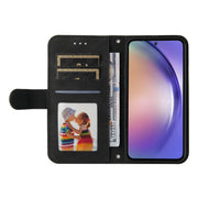 For Samsung Galaxy A55 Skin Feel Life Tree Metal Button Leather Phone Case(Black)