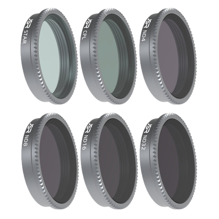 For Insta360 GO 2 / GO 3 JSR LS Series Camera Lens Filter, Filter:6 in 1 STAR CPL ND4 ND8 ND16 ND32