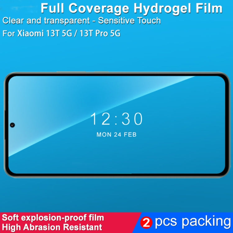 For Google Pixel 8 2pcs imak Curved Full Screen Hydrogel Film Protector
