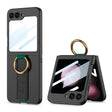 For Samsung Galaxy Z Flip5 GKK Integrated Ultrathin Shockproof Phone Case with Ring Wrist Strap(Black) - free shipping - PMC TechLife - Order now!