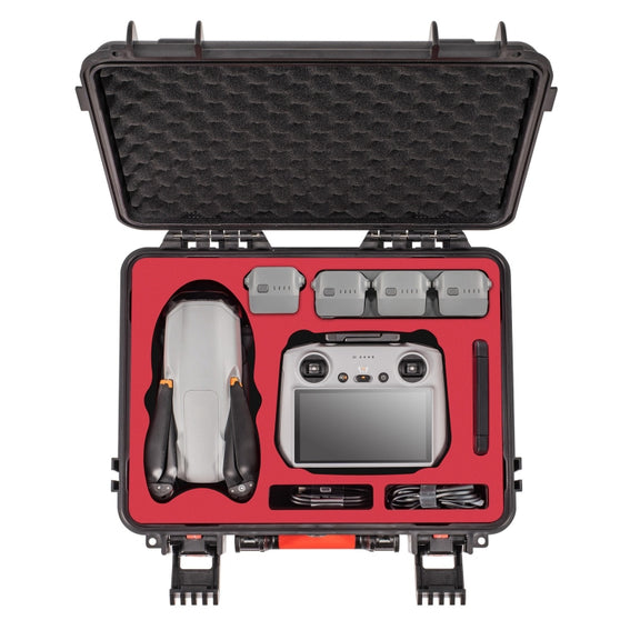 For DJI Air 3 / RC2 / N2 STARTRC Water-resistant PP Drone Kit Suitcase Storage Box(Black)