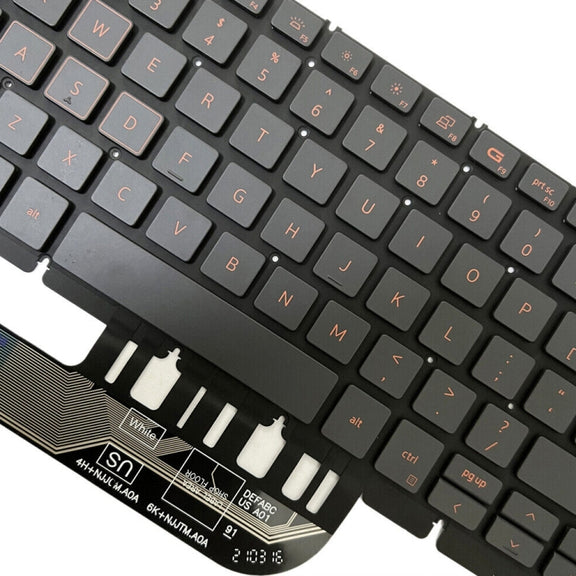 For Dell Latitude 7400 3400 5400 7410 5401 Spanish Version Backlight Laptop Keyboard(Black)