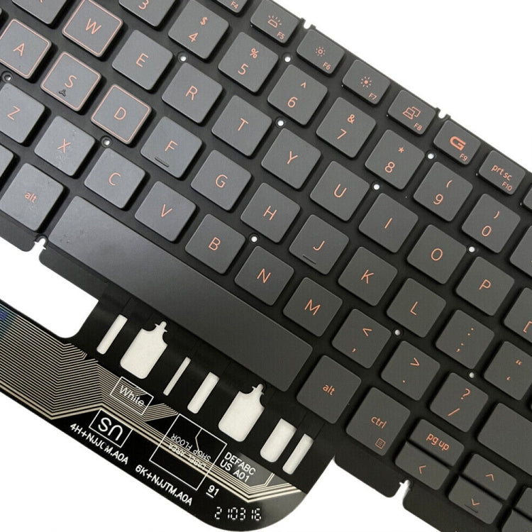 For Dell Latitude 7400 3400 5400 7410 5401 Spanish Version Backlight Laptop Keyboard(Black)