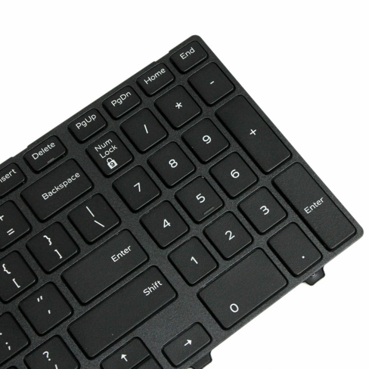 Backlight Laptop Keyboard For Dell 15-9550 / 15-3000 / 15-5542(White Word)