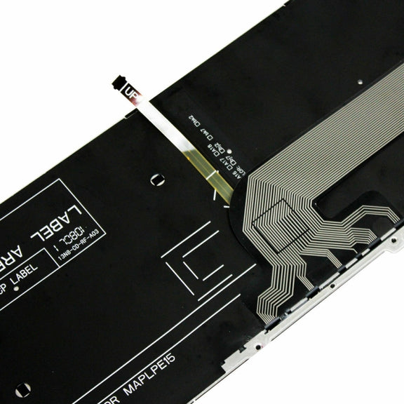Backlight Laptop Keyboard For Dell 15-9550 / 15-3000 / 15-5542(White Word)