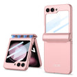 For Samsung Galaxy Z Flip5 GKK Integrated Magnetic Full Coverage Folding Phone Case(Pink) - Galaxy Z Flip5 Cases by GKK | Online Shopping South Africa | PMC TechLife | Buy Now Pay Later Mobicred