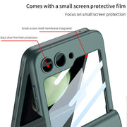 For Samsung Galaxy Z Flip5 GKK Integrated Magnetic Full Coverage Folding Phone Case(Purple)
