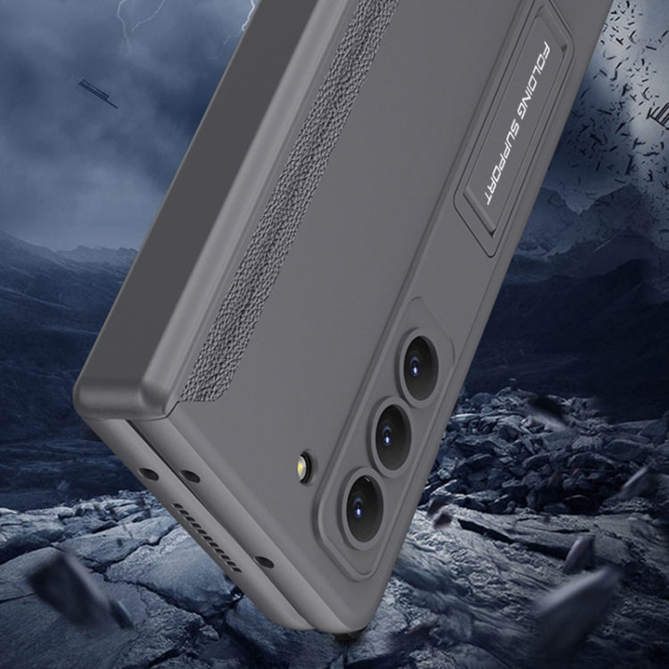 For Samsung Galaxy Z Fold5 GKK Integrated Magnetic Full Coverage Folding Phone Case(Silver)