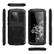 For Samsung Galaxy S20 Ultra R-JUST Water-resistant Shockproof Dustproof Metal + Silicone Protective Case(Black)