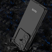 For Samsung Galaxy Z Fold5 GKK Integrated Ultra-thin Sliding Camshield Flip Phone Case(Gold)