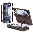For Samsung Galaxy Z Fold5 GKK Full Coverage Magnetic Fold Hinge Phone Case with Pen Slots(Wine Red) - free shipping - PMC TechLife - Order now!